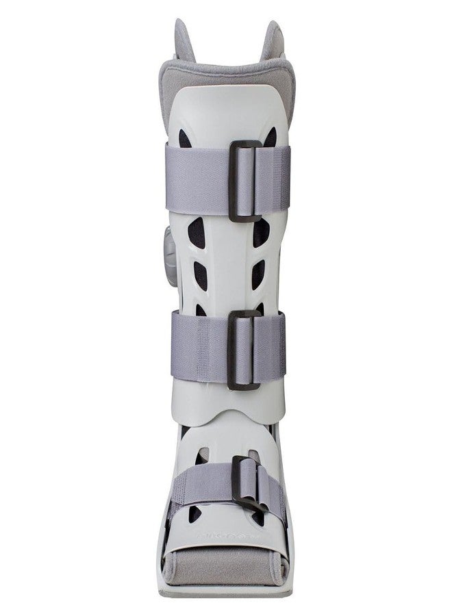 Aircast AirSelect Elite Universal Fit Walker Brace and Walking Boot with Overlapping Duplex Air Cells Lining (Large, Gray) - Image 3